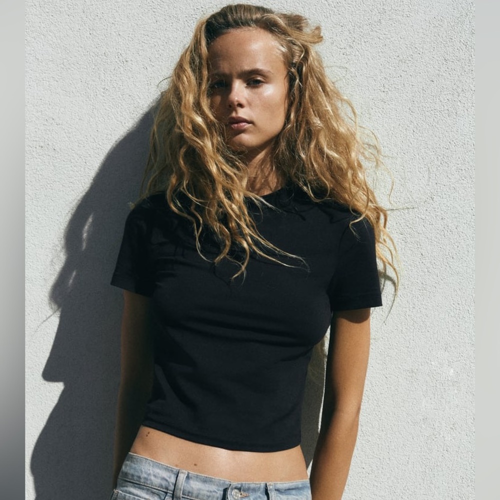 Zara mock neck top